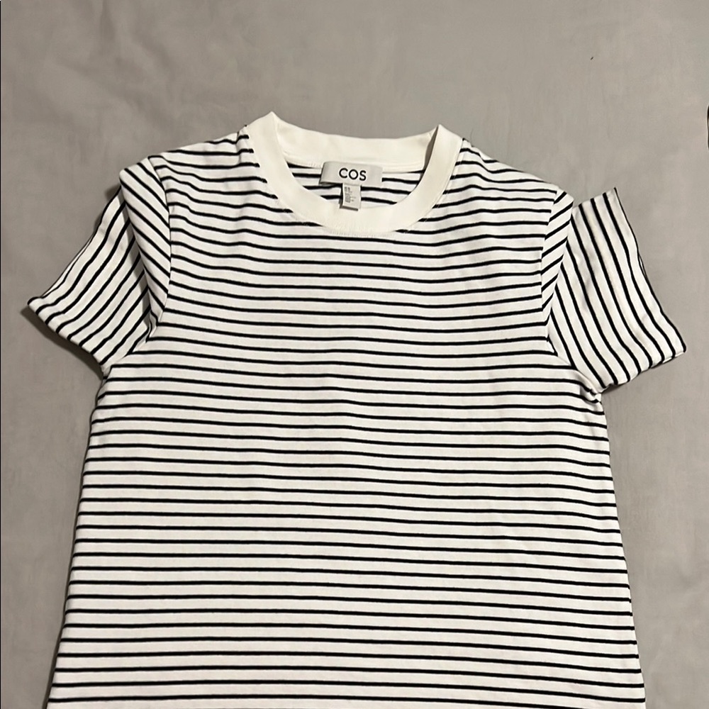 COS Black and White Striped Women's Top